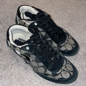 Black coach sneakers